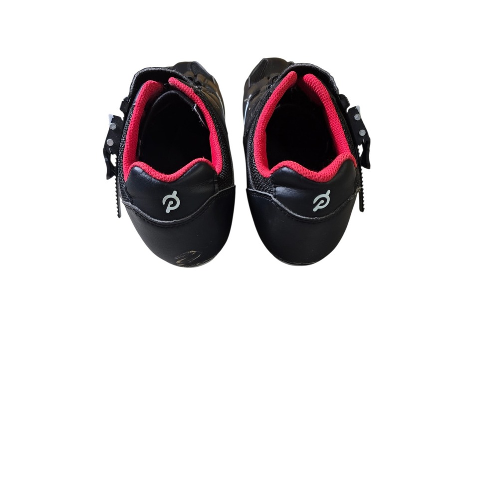 Peloton Cycling Shoes Black Red White EU 41 With Look Delta Cleats Indoor Bike - Picture 2 of 6